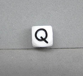 Buchstabenwürfel Silikon 10mm Q